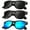 (3 Pack) Black/Black/Blue, variant on KALIYADI Polarized Sunglasses for Men and Women Matte Finish Sun glasses Color Mirror Lens UV Blocking (3 Pack)