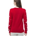 thumbnail image 2 of Women's Patterns Reindeer Snowman Tree Snowflakes Christmas Sweater Cardigan-XXL, 2 of 2