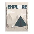 thumbnail image 5 of Stupell Industries Explore Camping Nighttime Tent Campfire Woodland , 13 x 19, Design by Daphne Polselli, 5 of 5