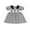 Black, variant on Toddler Baby Girls Summer Dress Graduation Cap Pattern Striped Print Doll Collar Short Sleeve Smocked Dress Cute Graduation Clothes