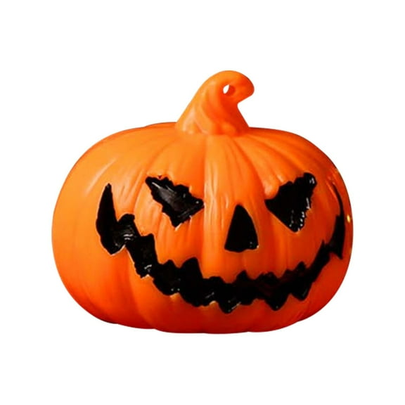 Halloween Pumpkin Decorations Indoor Lights, Halloween Pumpkin Decor, Pumpkin Lights LED Decor, Vintage Scary Halloween Home Party Kitchen Table Room Decorations (3pcs)