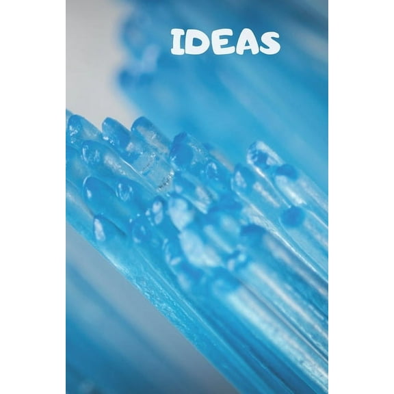 Ideas: 90 Pages of 6 X 9 Inch White Numbered Pages No Lines (Paperback)