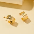 thumbnail image 3 of Jewelry On Clearance Network Red Metal Irregular Shaped Beads Geometric Creative Earrings Ladies Gold, 3 of 5