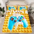 thumbnail image 2 of Feelyou Blue Game Console Teens Twin Sheet Sets, Ice Cream Donut Bedding, 3 Pieces, 2 of 7