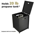 thumbnail image 2 of Bond Manufacturing 67635 Cover Hideaway Table for Gas Fire Pits, Suitable for Any 20lb Propane Tanks, Black, 2 of 10