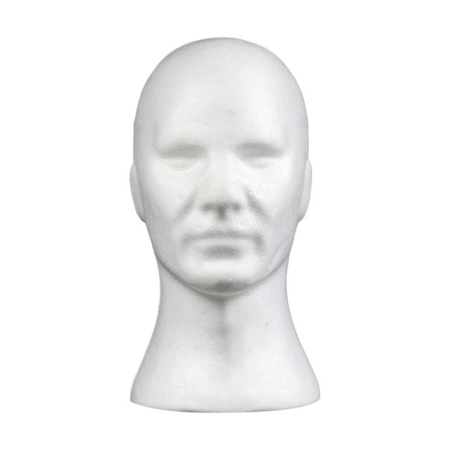 Cabeza de maniquí de espuma Exhibición de peluca Cabeza de maniquí Fácil de transportar Cabeza de maniquí de espuma Estilo E