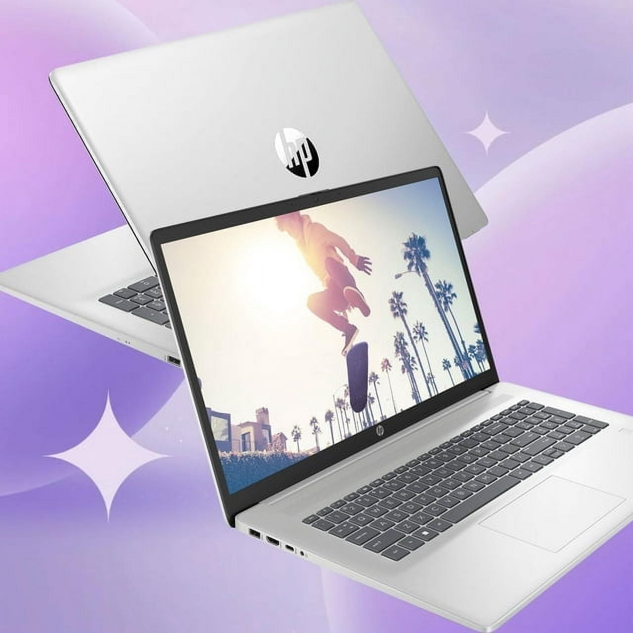 HP 17 Laptop, 17.3" FHD Display, Intel Core i5-1335U, 32GB RAM,1TB SSD,Backlit Keyboard, Webcam, HDMI, Bluetooth, Type-C, Wi-Fi, Windows 11 Pro, Silver