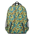 thumbnail image 3 of Sunflower Backpack for School,Cute School Bag,Schoolbag with Adjustable Shoulder Straps & Padded Back,16.9 Inch, 3 of 5