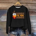 thumbnail image 5 of WEAIXIMIUNG Robe Chandail Femme Mignonne Dinde Action de Grâce Imprimé Col Rond Chandail Coupe Chandail Hauts Décontractés Manches Longues Chandails d'Entraînement Amples Blfit Hauts Chandail Décontractés Manches Longues Chandails d'Entraînement, 5 of 5