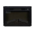 thumbnail image 2 of 23'' Electric Fireplace Insert, Wall Recessed Electric Fireplace, Legahome Fireplace Heater with Log Set Realistic Flame, Remote Control, Adjustable Flame and Temperature, Overheat Protection, 1400W, 2 of 8