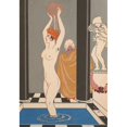 thumbnail image 2 of George Barbier 18x24 Gold Ornate Framed and Double Matted Museum Art Print Titled - La Vasque (1914), 2 of 4