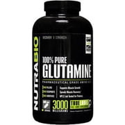 NutraBio Kosher Glutamine 3000 Mg - 360 Vegetable Capsules
