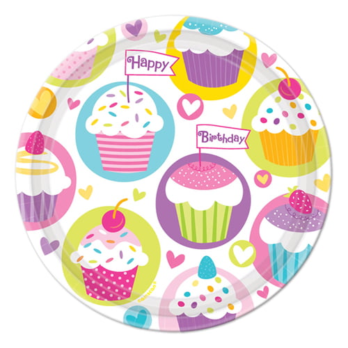10-Pack We Love Sundays Sorbet Fruits Paper Plates Great for Various Themed Parties 