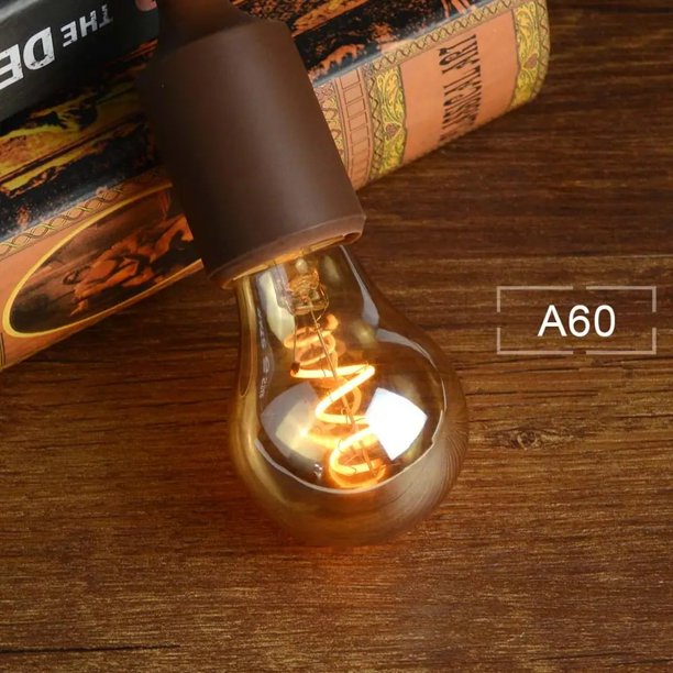 Bombillas de luz Edison de filamento LED COB lámpara Edison decorativa E27 110V 220V A60 ST64 G80 G95 G125 reemplazar bombilla incandescente Vintage Adepaton 2021230-1