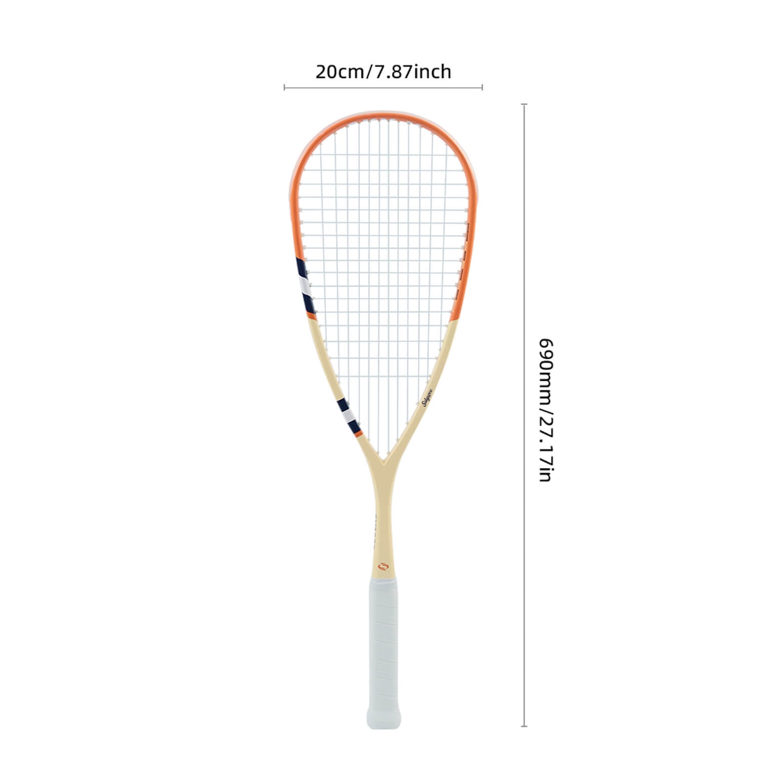 SALYWEE SKY.X Pro-Grade 30T Full Carbon Squash Racket Set | 149g Ultra-Light+3D Textured Design | 12x17 String Pattern | Anti-Twist Frame | Racket Bag, Shock Absorber, 2 Grip Tapes - Premium Blue