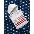 thumbnail image 3 of Land Of The Free Banner Hoodie Men -Image by Shutterstock, Male Large, 3 of 4