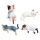 thumbnail image 2 of Conjunto de 4 adornos para el salpicadero con figuras de gatos, decoración creativa para el interior del coche, adornos para la pantalla de navegación, 2 of 9
