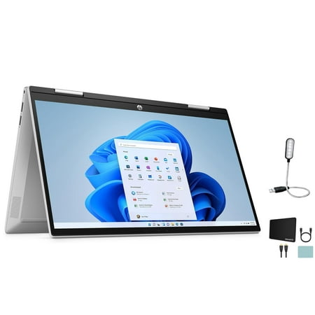 HP Pavilion x360 m 14'' FHD Touch 2- in-1 Laptop/Tablet PC, Intel Core i5-1135G7 up to 4.2GHz, 16GB DDR4, 512GB SSD, Backlit KB, Fingerprint Reader, B&O Play, W10, Gold