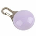 thumbnail image 3 of Colgante luminoso LED para mascotas con 3 modos de iluminación, luz de advertencia de seguridad nocturna, collares con clip (blanco leche), 3 of 14