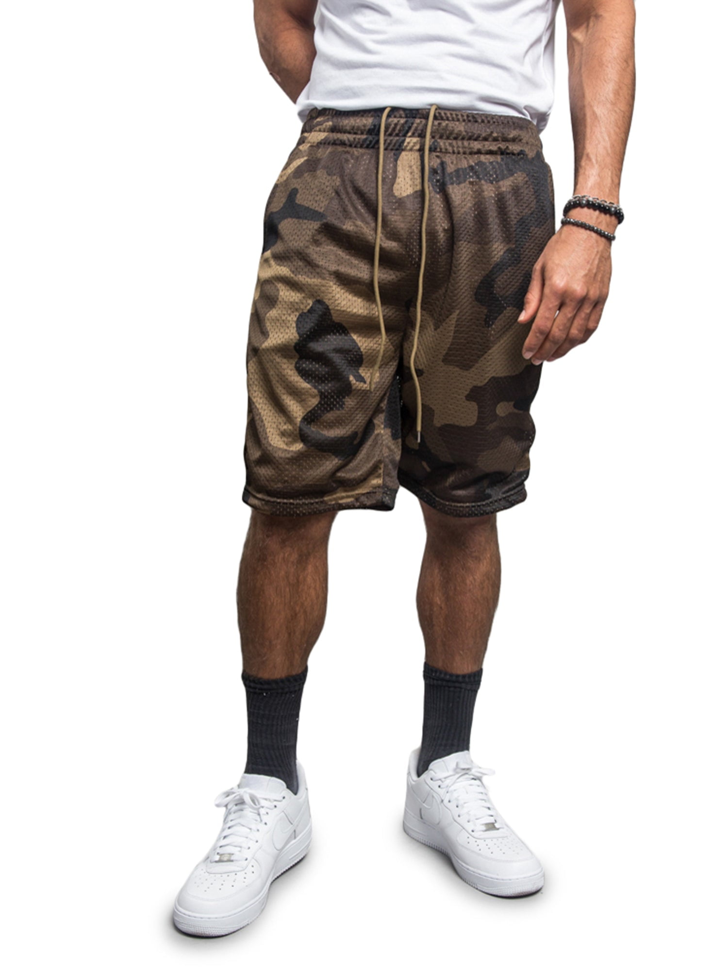Mesh Workout Gym Sports Active Running Athletic Pants with Pockets Regular Big S ~ 5XL Shaka Wear Men's Basketball Shorts 