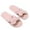 Pink, variant on NOKIO Elegant Women'S Slip-On Slippers Plush Slippers Indoor Home Casual Butterfly Cotton Slippers Women's X-Slide Slipper Satin Trim with Memory Foam Slippers