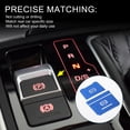 thumbnail image 3 of Unique Bargains Gear Shift Electronic Handbrake Panel Button Switch Cover for Audi A6 / A6 Quattro 2017-2019 Center Console Interior Trim Button Cap Decor Blue 1 Set, 3 of 6