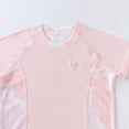thumbnail image 4 of NAISIBABY Girls Athletic Outfit Sets, Sun Protection Quick Dry Short Sleeve T-Shirt & Shorts Summer Breathable Activewear 2-Piece Pink Size 12, 4 of 7