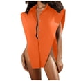 thumbnail image 1 of Gibobby Camiseta superior para mujerPlayaCamiseta elegante de moda(Naranja,G), 1 of 5