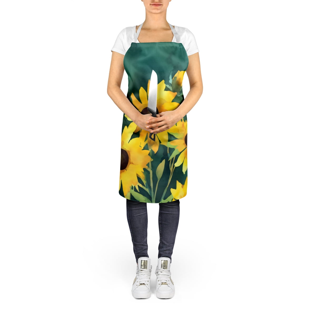 Wyoming Indian Paintbrush in Watercolor Apron