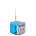 thumbnail image 3 of Mini altavoz reproductor de música Radio FM portátil PC soporte de moda tarjeta TF y disco U azul, 3 of 13
