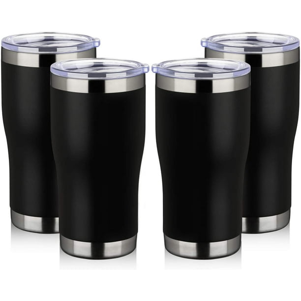 MEWAY 20oz Stainless Steel Tumblers 4 Pack Bulk,Vacuum Insulated Coffee