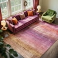 thumbnail image 3 of Modern Abstract Ombre Pink Area Rugs, 8x10, Washable, Non-Slip, 3 of 7