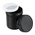thumbnail image 1 of Unique Bargains Plastic Paint Pail 0.08 -Gallon/300mL with Sealing Strip Lids Black 2Packs, 1 of 6