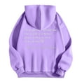 thumbnail image 7 of GEWSEY Womens Trendy Hoodies With Sayings Long Sleeve Sweatshirts Pullover Casual Tops Y2K Teen Girls Clothing (Light Purple, XXL), 7 of 7