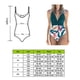 thumbnail image 3 of Sonducket Traje de baño de mujer Sin mangas Espalda abierta Acolchado Body Impreso Playa Poliéster Traje de baño Ropa de playa Azul + Flor roja 2XL Type2 NO2 Sonducket OD021064-25, 3 of 5