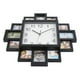 thumbnail image 2 of Dekaim Reloj de Pared, 2 en 1 Reloj de Pared de plástico + Marco de Fotos Negro Decoración Moderna para el hogar Decoración para Sala, 2 of 5