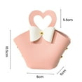 thumbnail image 4 of CSChome Gift Bag 5Pcs Convenient Colorful Mini Handbag Faux Leather Gift Bag for Parties Weddings Decoration, 4 of 7