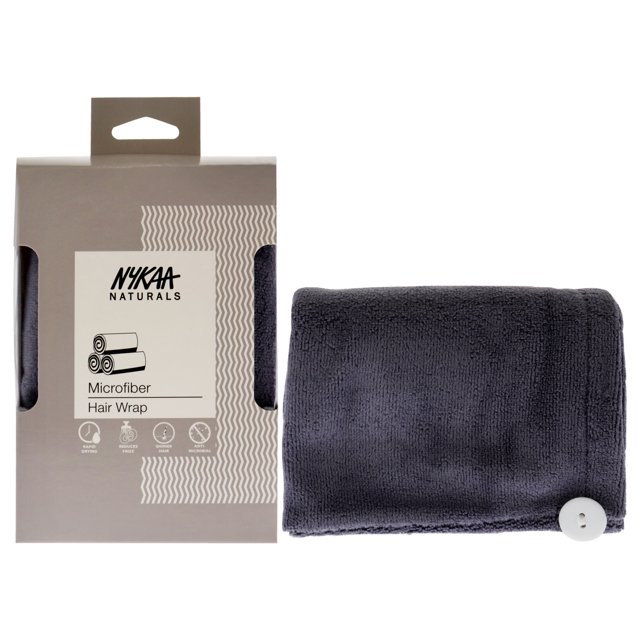 Toalla envolvente de microfibra para el cabello - Gris de Nykaa Naturals para mujer - Toalla de 1 pieza