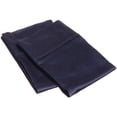 thumbnail image 1 of 400 Thread Count Egyptian Cotton Standard Pillowcase Set Solid  Navy Blue, 1 of 1