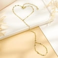 thumbnail image 5 of Turandoss Hand Chain Bracelets for Women Dainty 14K Gold Plated Adjustable Sparkle Glitter Flat Finger Rings Hand Chain Personalized Fashion Jewelry Accessories Mothers Day Birthday Gifts, 5 of 8