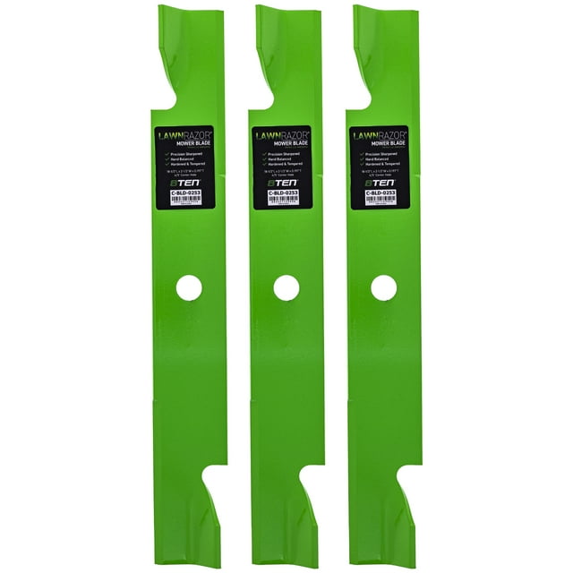 LawnRAZOR Blade for Snapper Simplicity 1737252 52 inch Deck Notched High Lift 3 Pack 810-CBL2475D