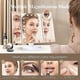 thumbnail image 4 of Makeup mirror, makeup mirror with light, tri-fold makeup mirror, portable LED makeup mirror, white, 4 of 4