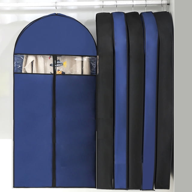 Xihbxyly Bolsa para Ropa, Transpirable, No Tejida, Plegable, con Ventana Transparente, Ideal para Viajes, Ideal para Organizar El Armario, Portátil y Ligera, 60 X 100 Cm.