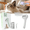 white, variant on Pets Comb; Pets Grooming Brush with Deep Loose Hair Removal & Type-C Fast Charging, Purple (3 Pack) for Cats & Dogs