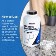 Nutricost Creatine Monohydrate 750mg, 500 Capsules - Fitness Supplement