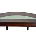 thumbnail image 4 of Steve Silver Rafael Traditional 45" Width Half Moon Console Table w/ Casters, Merlot Cherry, 4 of 7