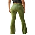 thumbnail image 2 of Pantalons de Survêtement en Velours Bootleg pour Femmes Bootcut Yoga Pants, 2 of 6