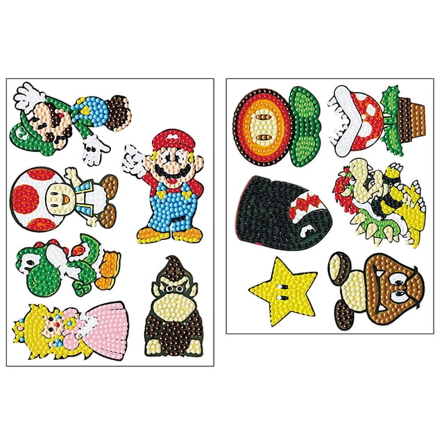 2 piezas 5D diamante pintura pegatinas Kit DIY dibujos animados Anime mosaico niños juguete regalo FLhrweasw Nuevo
