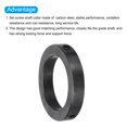 thumbnail image 4 of Uxcell Shaft Collar, 2.2 Inch Bore Carbon Steel Set Screw Style Clamping Collars Black 2 Pcs, 4 of 4