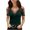 Green, variant on Pntutb Womens Casual V-Neck Hot Drilling Strapless Net Yarn Short Sleeve T-Shirt Tops